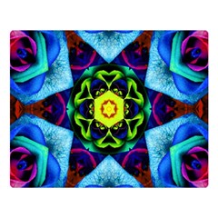 Abstract Kaleidoscope Digital Premium Plush Fleece Blanket (large) by Jancukart