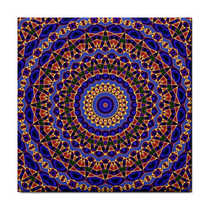 Mandala Kaleidoscope Background Tile Coaster