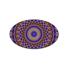 Mandala Kaleidoscope Background Sticker (oval) by Jancukart