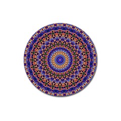 Mandala Kaleidoscope Background Magnet 3  (round)