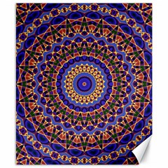 Mandala Kaleidoscope Background Canvas 8  X 10 