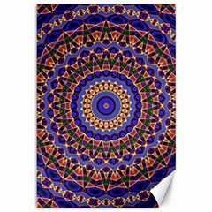 Mandala Kaleidoscope Background Canvas 12  X 18 