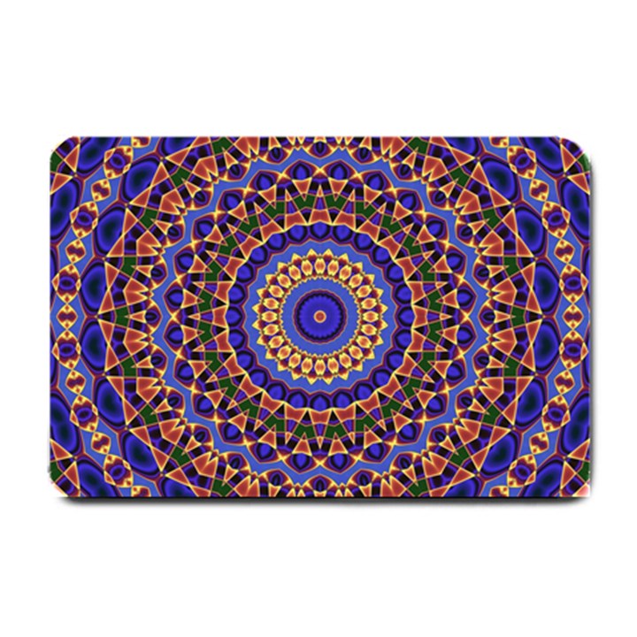 Mandala Kaleidoscope Background Small Doormat