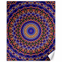 Mandala Kaleidoscope Background Canvas 11  X 14 