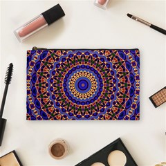 Mandala Kaleidoscope Background Cosmetic Bag (medium) by Jancukart