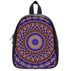 Mandala Kaleidoscope Background School Bag (small)