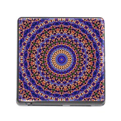 Mandala Kaleidoscope Background Memory Card Reader (square 5 Slot) by Jancukart