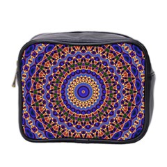 Mandala Kaleidoscope Background Mini Toiletries Bag (two Sides)