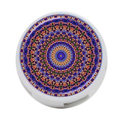 Mandala Kaleidoscope Background 4-port Usb Hub (two Sides) by Jancukart