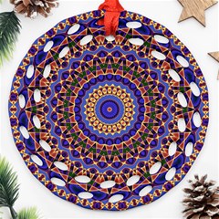 Mandala Kaleidoscope Background Ornament (round Filigree)