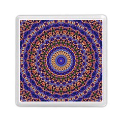 Mandala Kaleidoscope Background Memory Card Reader (square) by Jancukart