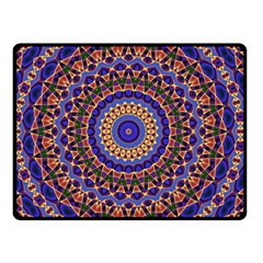 Mandala Kaleidoscope Background Two Sides Fleece Blanket (small)