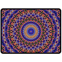 Mandala Kaleidoscope Background Two Sides Fleece Blanket (large)