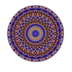 Mandala Kaleidoscope Background Mini Round Pill Box (pack Of 5) by Jancukart