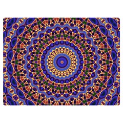 Mandala Kaleidoscope Background Premium Plush Fleece Blanket (extra Small) by Jancukart