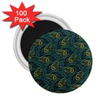 Pattern Abstract Green Texture 2.25  Magnets (100 pack)  Front