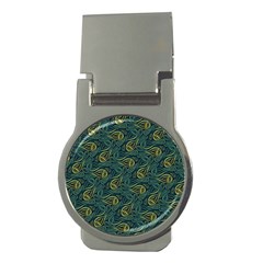 Pattern Abstract Green Texture Money Clips (round) 