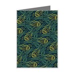 Pattern Abstract Green Texture Mini Greeting Card Left