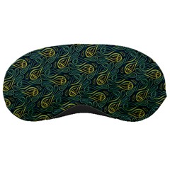 Pattern Abstract Green Texture Sleeping Mask by Jancukart