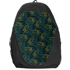 Pattern Abstract Green Texture Backpack Bag