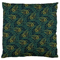 Pattern Abstract Green Texture Standard Premium Plush Fleece Cushion Case (one Side) by Jancukart