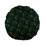 Pattern Abstract Green Texture Standard 15  Premium Flano Round Cushions Front