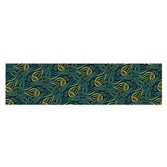 Pattern Abstract Green Texture Oblong Satin Scarf (16  X 60 )