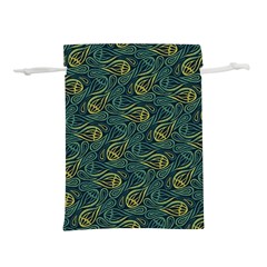 Pattern Abstract Green Texture Lightweight Drawstring Pouch (m)