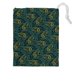 Pattern Abstract Green Texture Drawstring Pouch (4xl)