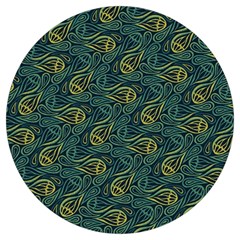 Pattern Abstract Green Texture Round Trivet