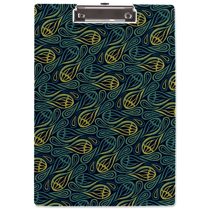 Pattern Abstract Green Texture A4 Acrylic Clipboard