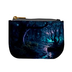 Path Forest Wood Light Night Mini Coin Purse by Jancukart