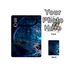 Path Forest Wood Light Night Playing Cards 54 Designs (mini)