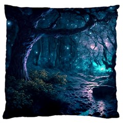 Path Forest Wood Light Night Large Cushion Case (two Sides)