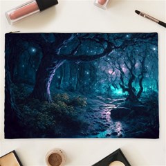 Path Forest Wood Light Night Cosmetic Bag (xxl)