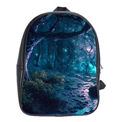 Path Forest Wood Light Night School Bag (xl)