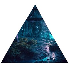 Path Forest Wood Light Night Wooden Puzzle Triangle