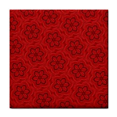 Floral Pattern Background Flowers Tile Coaster