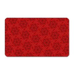 Floral Pattern Background Flowers Magnet (rectangular)