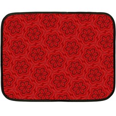 Floral Pattern Background Flowers Fleece Blanket (mini)