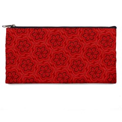 Floral Pattern Background Flowers Pencil Case