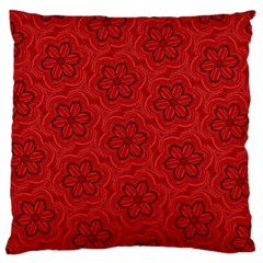 Floral Pattern Background Flowers Large Cushion Case (one Side)