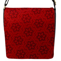 Floral Pattern Background Flowers Flap Closure Messenger Bag (s)