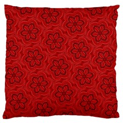 Floral Pattern Background Flowers Standard Premium Plush Fleece Cushion Case (one Side)