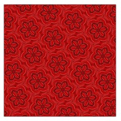 Floral Pattern Background Flowers Square Satin Scarf (36  X 36 )