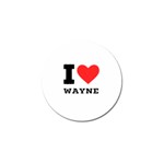 I love wayne Golf Ball Marker (4 pack) Front