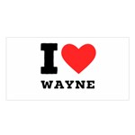 I love wayne Satin Shawl 45  x 80  Front