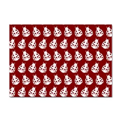 Ladybug Vector Geometric Tile Pattern Sticker A4 (10 Pack) by GardenOfOphir