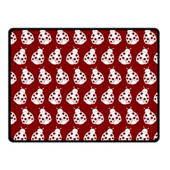 Ladybug Vector Geometric Tile Pattern Fleece Blanket (small) by GardenOfOphir