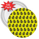 Ladybug Vector Geometric Tile Pattern 3  Buttons (100 pack)  Front